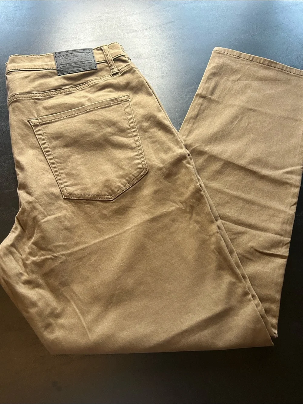 Lucky Brand Straight-Leg Khaki Pants - Brown